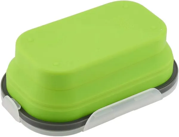Silicone_lunch_box_(1_compartment)_-_Green