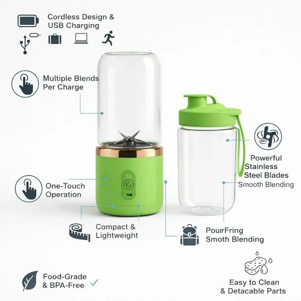 Dual-cup_Juicer_-_Green
