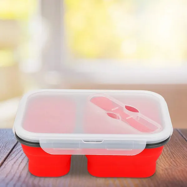 Silicone_lunch_box_(2_compartment)_-_Red