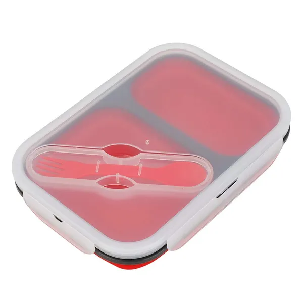 Silicone_lunch_box_(2_compartment)_-_Red