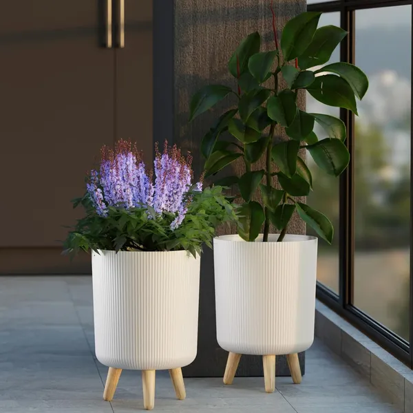 Flower_Pot_with_Plastic_Legs_(White)_(Pack_of_1)