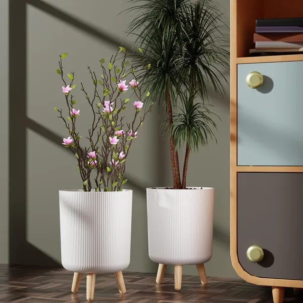 Flower_Pot_with_Plastic_Legs_(White)_(Pack_of_1)