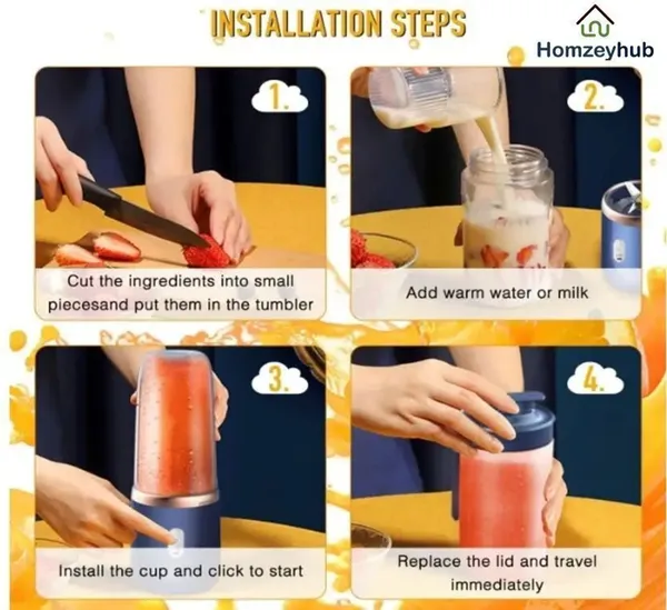 Dual-cup_Juicer_-_Blue