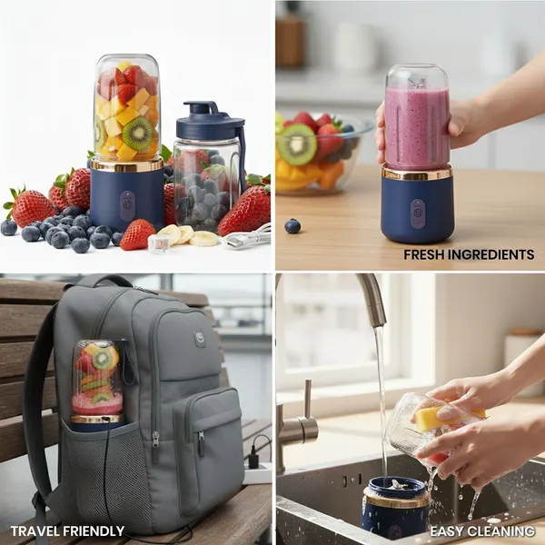 Dual-cup_Juicer_-_Blue