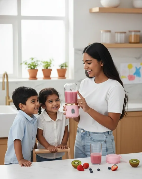Dual-cup_Juicer_-_Pink