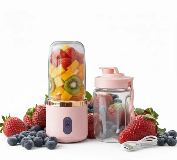 Dual-cup_Juicer_-_Pink