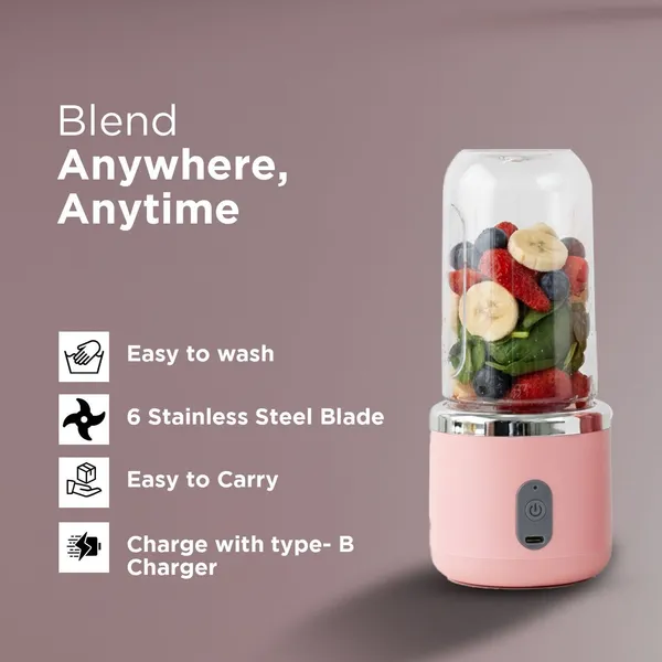 Dual-cup_Juicer_-_Pink
