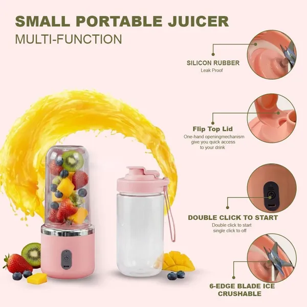 Dual-cup_Juicer_-_Pink