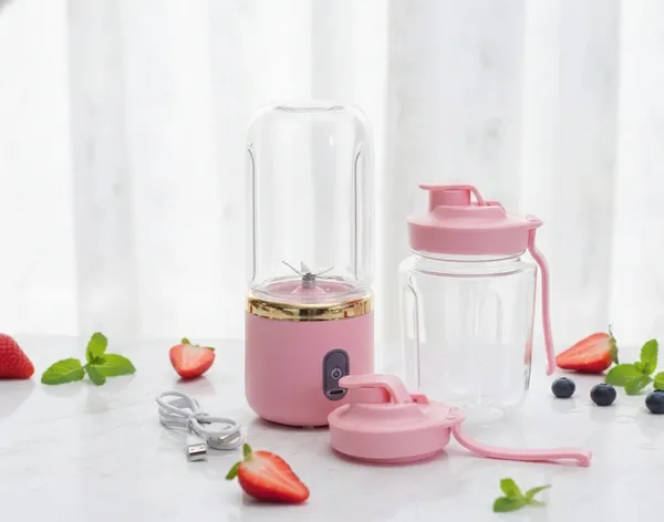 Dual-cup_Juicer_-_Pink