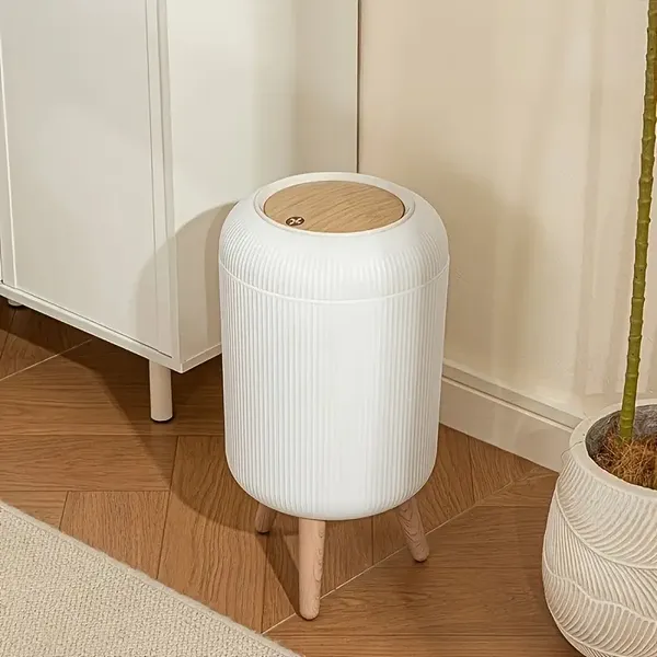 Dustbin_with_Legs_(White_&_Brown)
