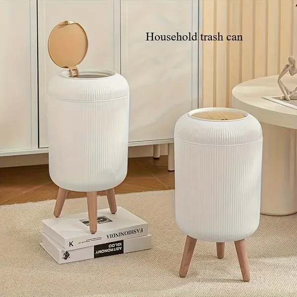 Dustbin_with_Legs_(White_&_Brown)