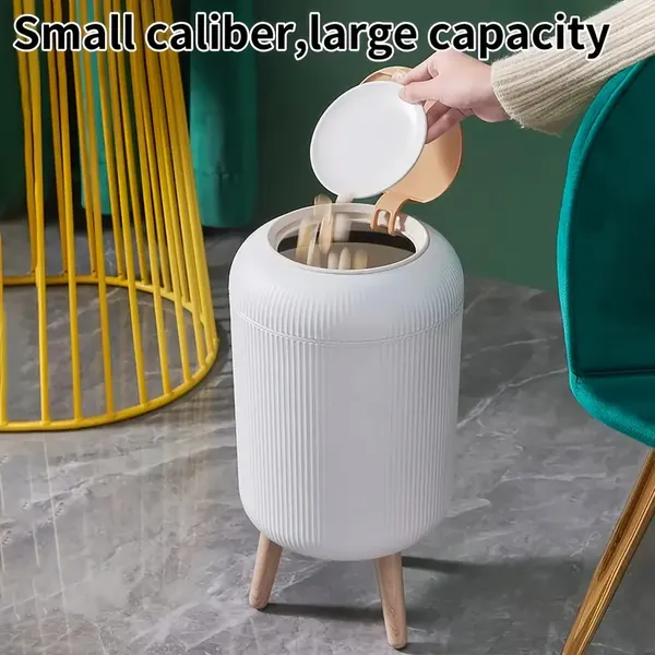 Dustbin_with_Legs_(White_&_Brown)