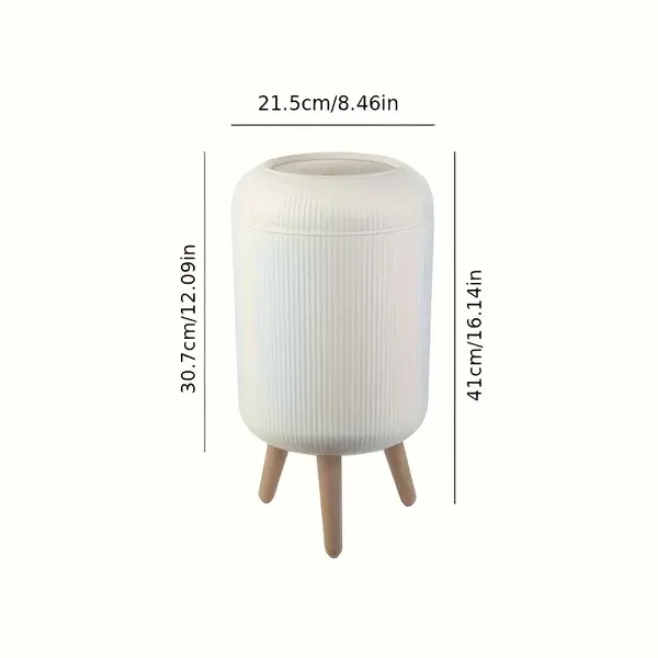 Dustbin_with_Legs_(White_&_Brown)