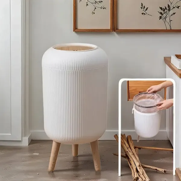 Dustbin_with_Legs_(White_&_Brown)