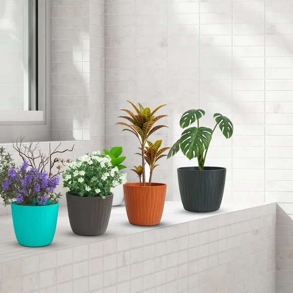 Multicolor_Flower_Pot_Good_Morning_Multi_(Pack_Of_5)_For_Home_Decor_(ONLY_FLOWER_POTS,_NO_PLANTS)