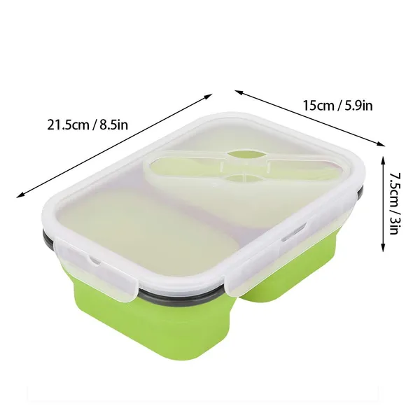 Silicone_lunch_box_(2_compartment)_-_Green