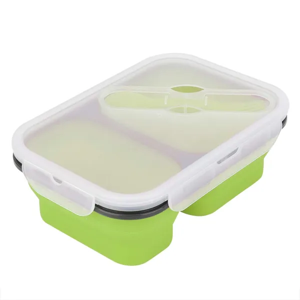 Silicone_lunch_box_(2_compartment)_-_Green