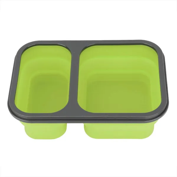 Silicone_lunch_box_(2_compartment)_-_Green