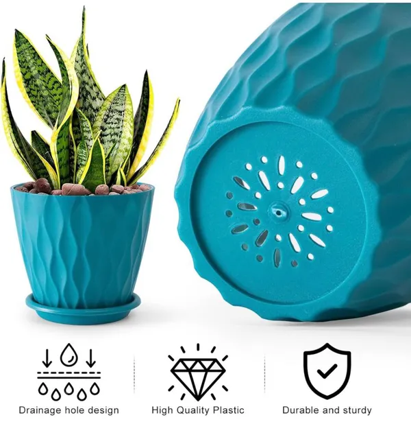Multicolor_Flower_Pot_Wave_(Pack_Of_5)_For_Home_Decor_(ONLY_FLOWER_POTS,_NO_PLANTS)