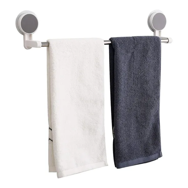 White_Self_Adhesive_Towel_Holder
