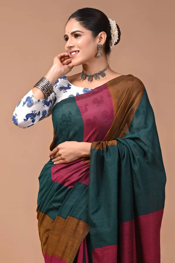 Elegance_Pure_Khadi_Cotton_Saree