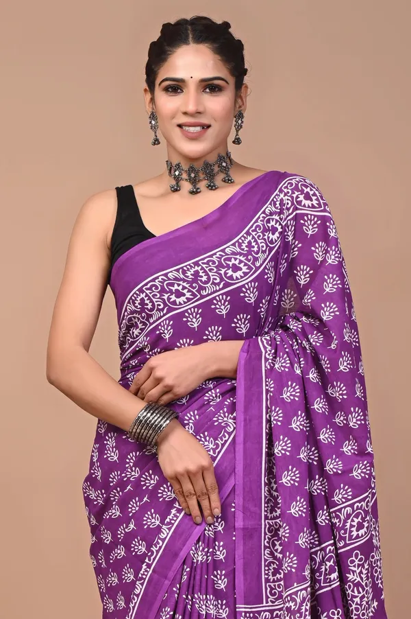 Royal_Purple_Soft_Mulmul_Cotton_Saree