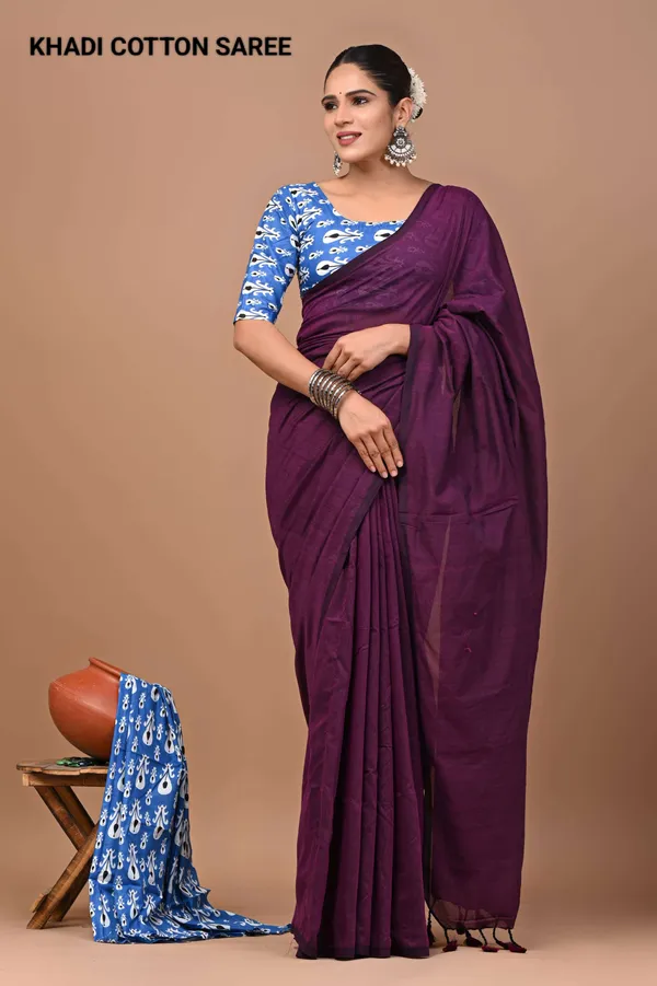 Elegance_Pure_Khadi_Cotton_Saree