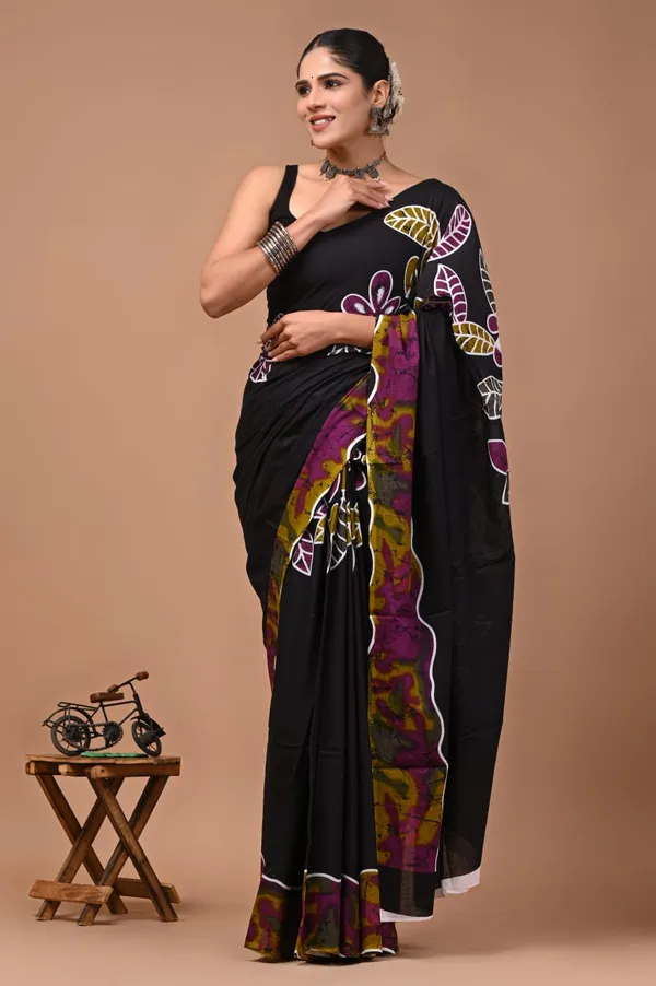 Black_Soft_Mulmul_Cotton_Saree
