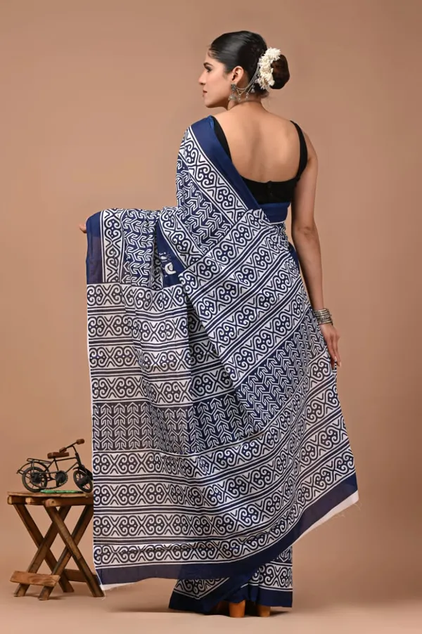 Royal_Blue_Soft_Mulmul_Cotton_Saree