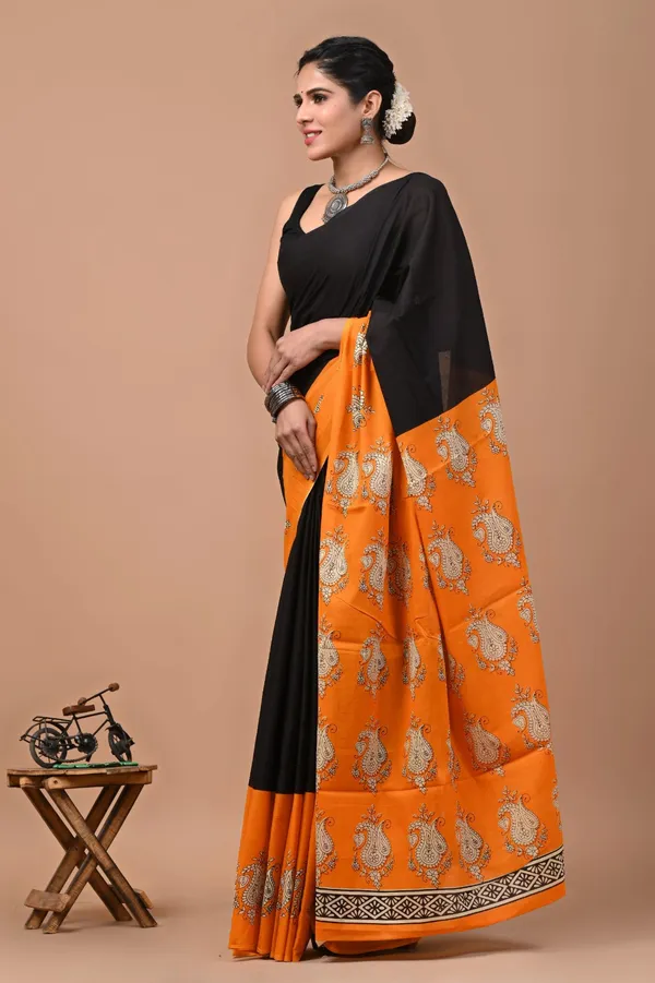 Black_Soft_Mulmul_Cotton_Saree
