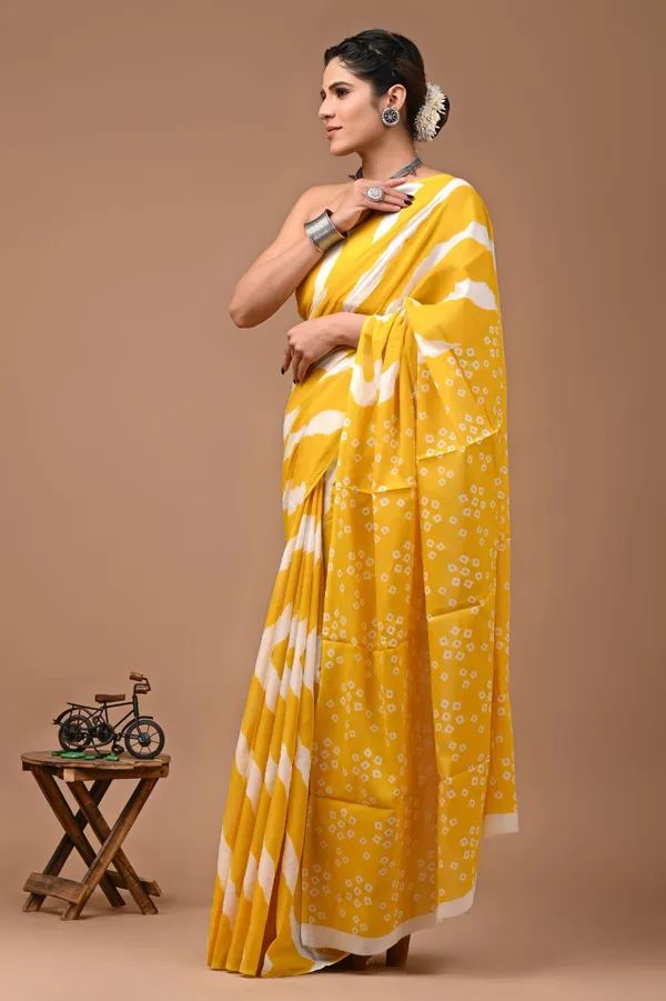 Bright_Yellow_Soft_Mulmul_Cotton_Saree