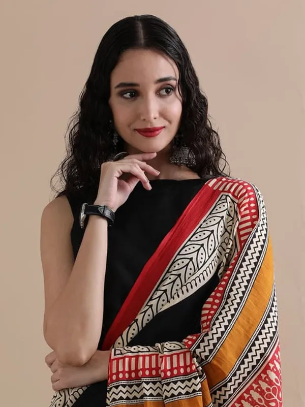 Black_Soft_Mulmul_Cotton_Saree