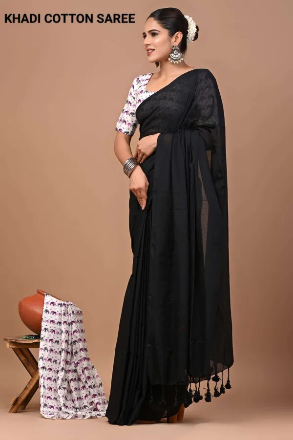 Elegance_Pure_Khadi_Cotton_Saree