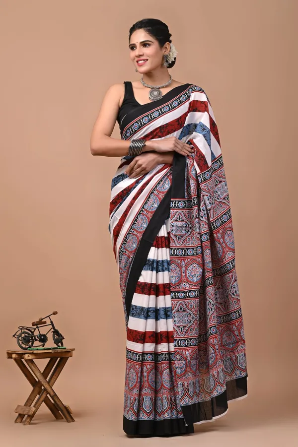 Multicolour_Soft_Mulmul_Cotton_Saree
