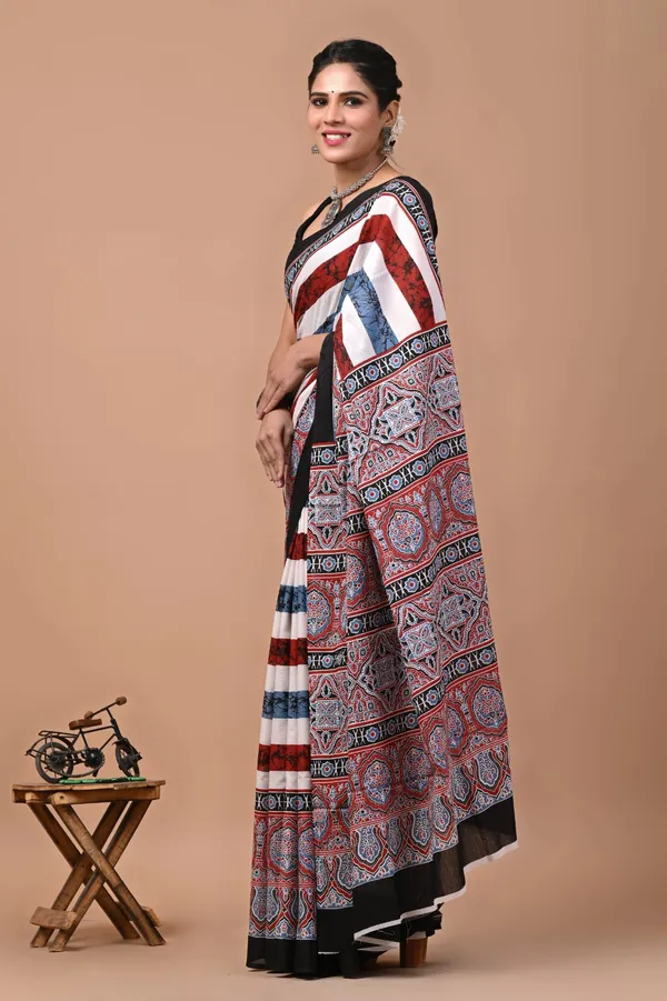 Multicolour_Soft_Mulmul_Cotton_Saree