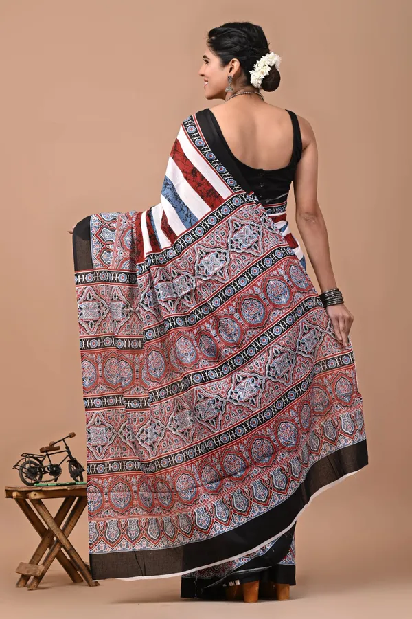Multicolour_Soft_Mulmul_Cotton_Saree