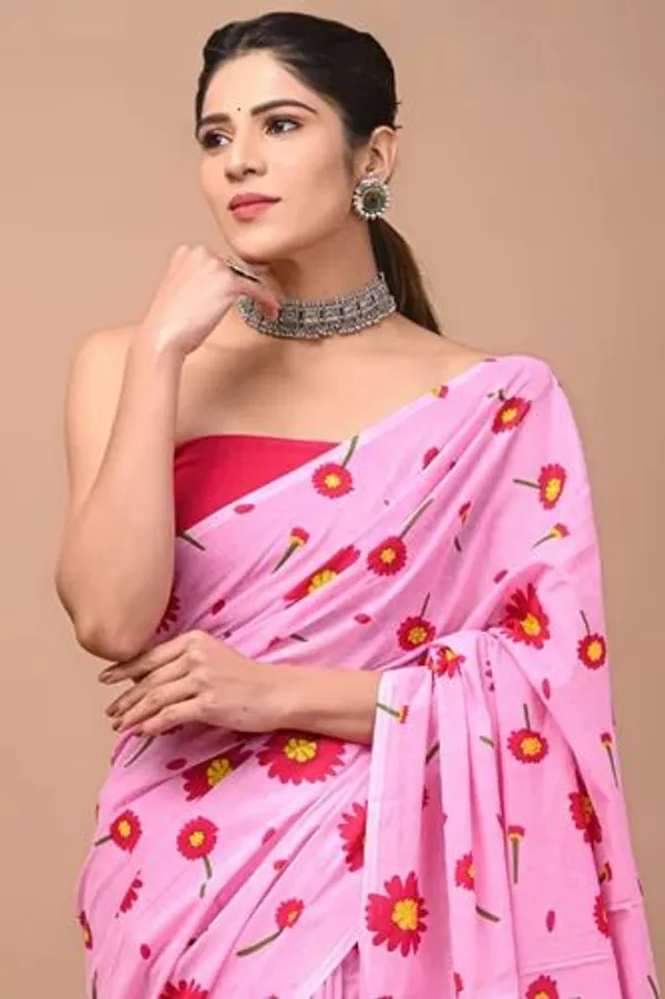 Baby_Pink_Soft_Mulmul_Cotton_Saree