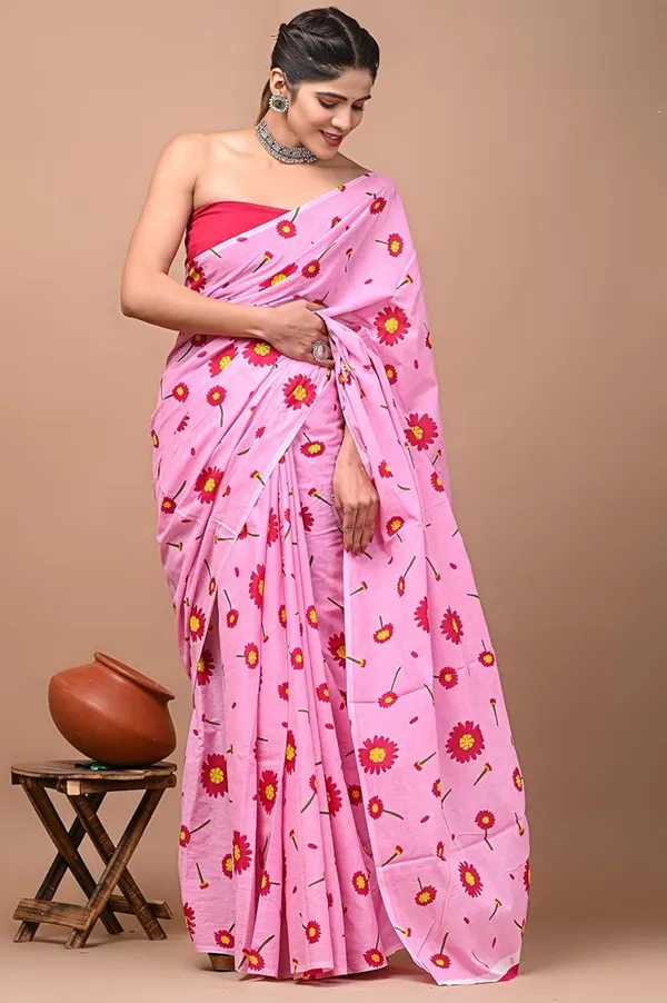 Baby_Pink_Soft_Mulmul_Cotton_Saree