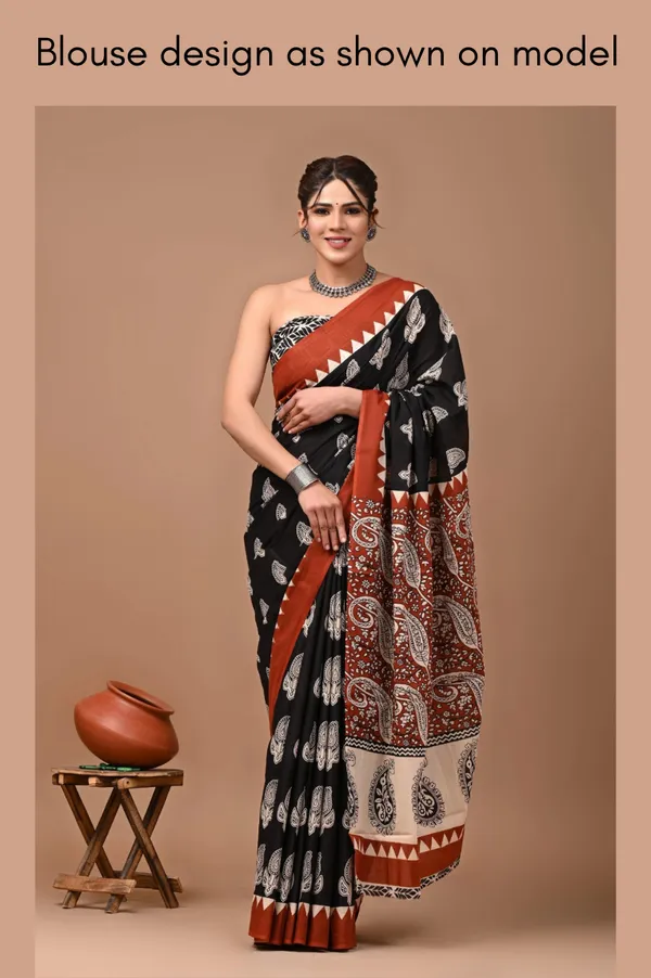 Black_Soft_Mulmul_Cotton_Saree_For_Women