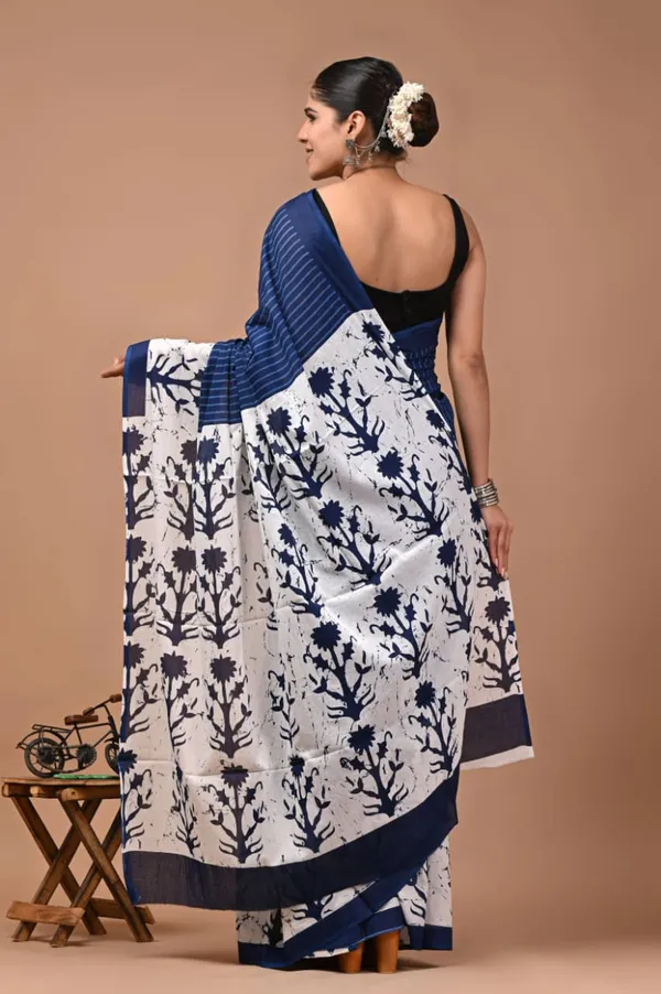Royal_Blue_Soft_Mulmul_Cotton_Saree