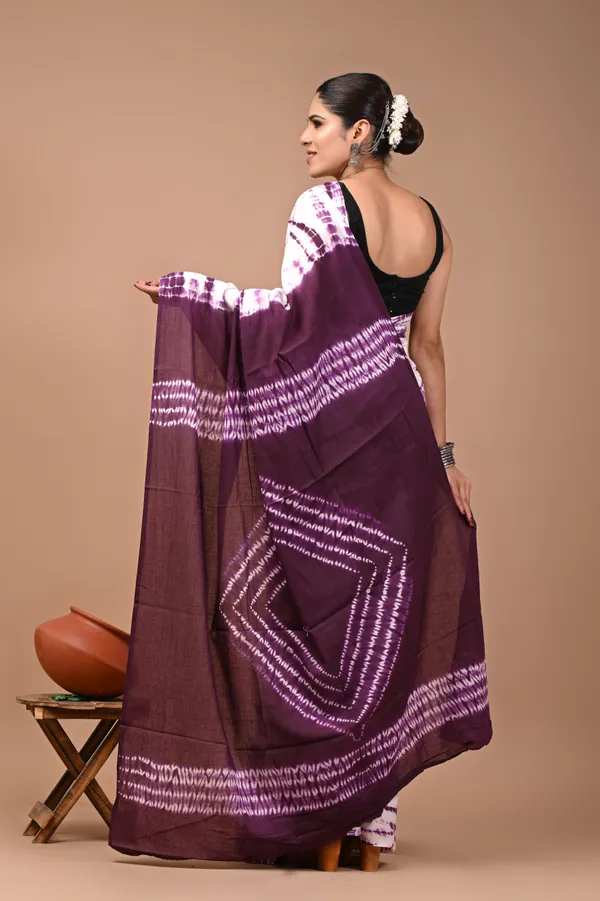 White_Soft_Mulmul_Cotton_Saree