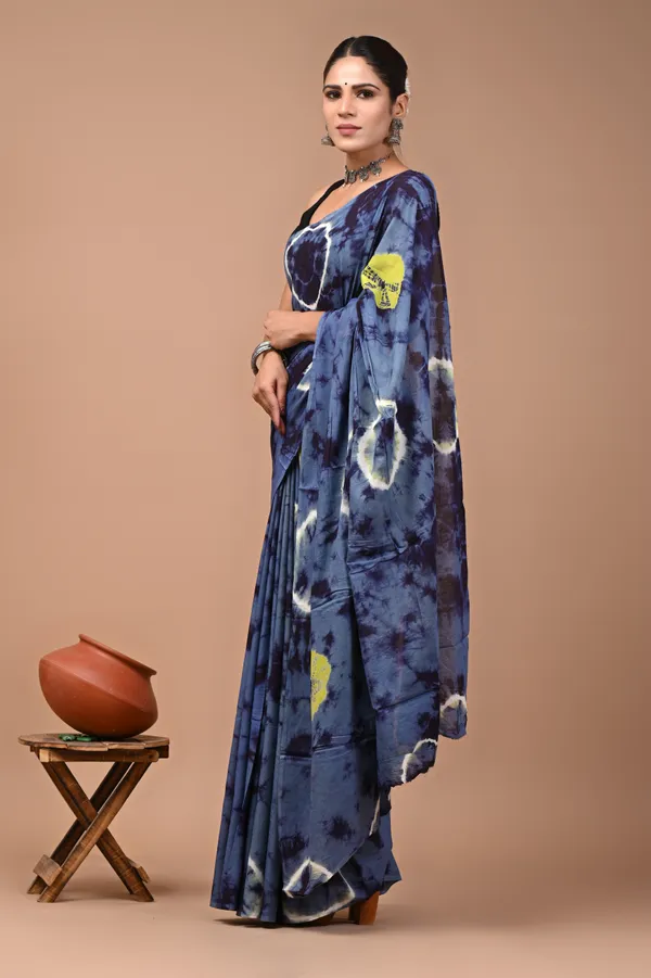 Navy_Blue_Soft_Mulmul_Cotton_Saree