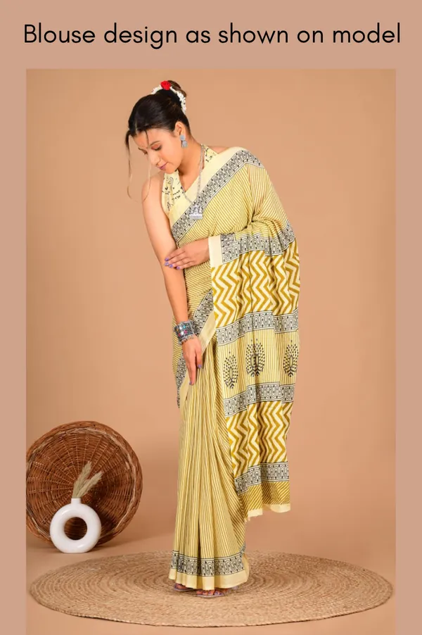 Cream_Soft_Mulmul_Cotton_Saree