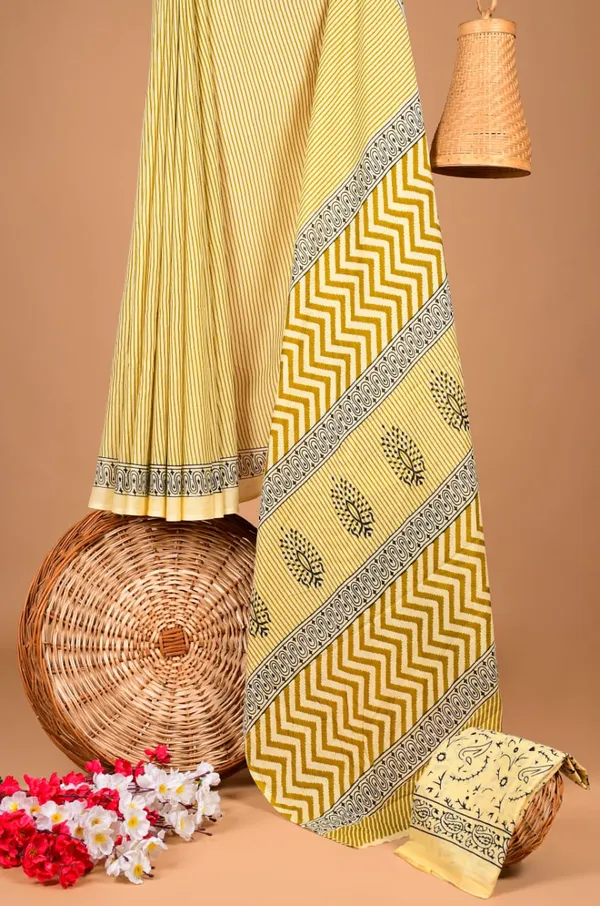 Cream_Soft_Mulmul_Cotton_Saree