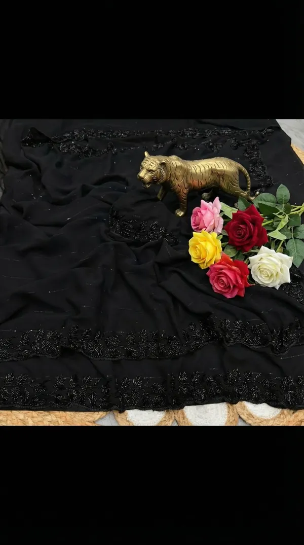 Black_Mystique_-_The_Dark_Affair_|_Pure_Fox_Georgette_Beads_&_Cutwork_Designer_Saree_with_Unstitched_Blouse