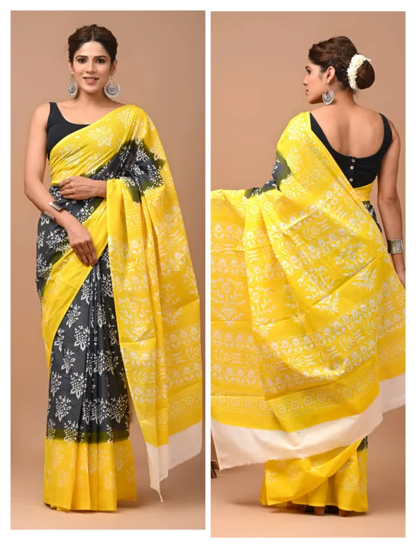 Charcoal_Grey_Soft_Mulmul_Cotton_Saree