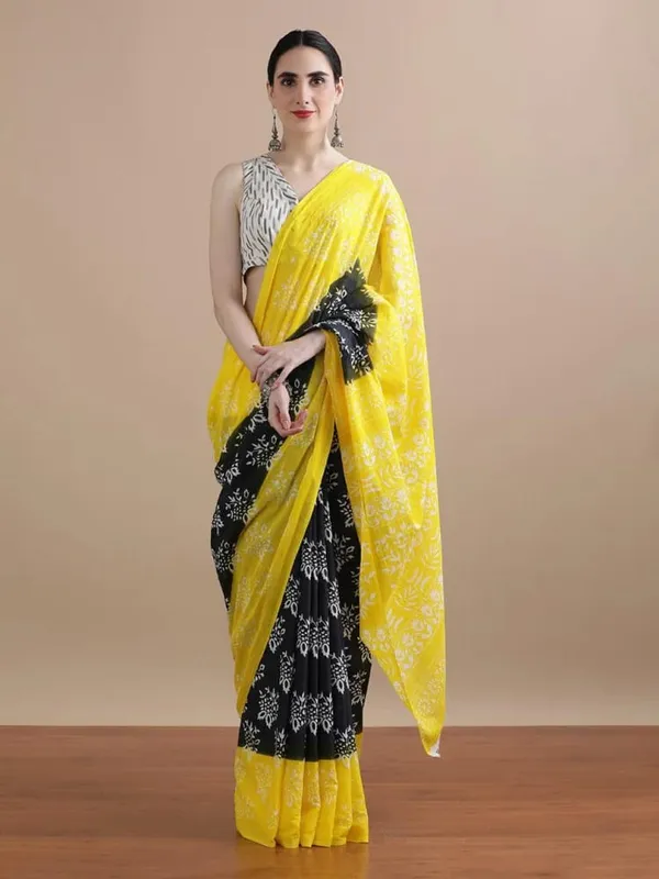 Charcoal_Grey_Soft_Mulmul_Cotton_Saree
