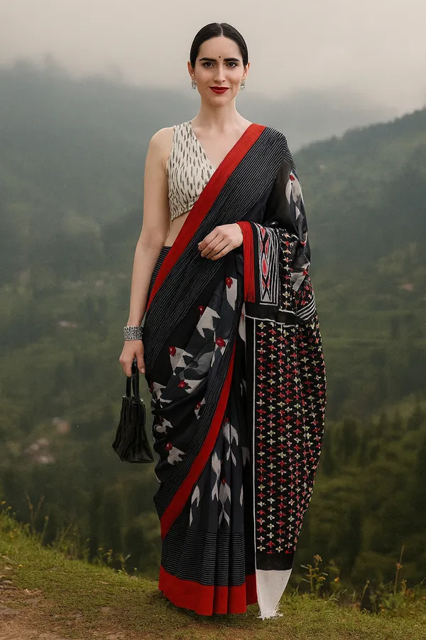 Grey_Soft_Mulmul_Cotton_Saree_For_Women