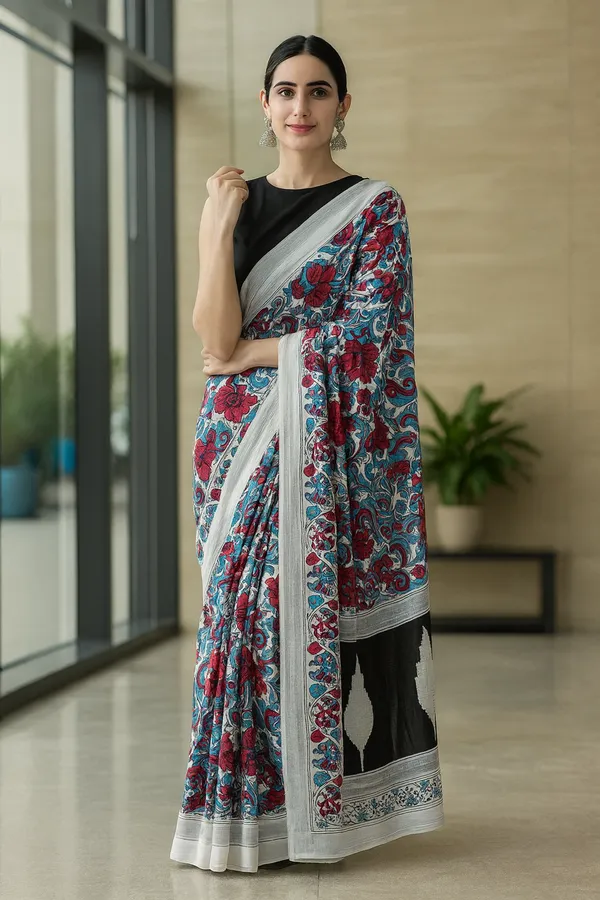 Multicolor_Soft_Mulmul_Cotton_Saree_For_Women
