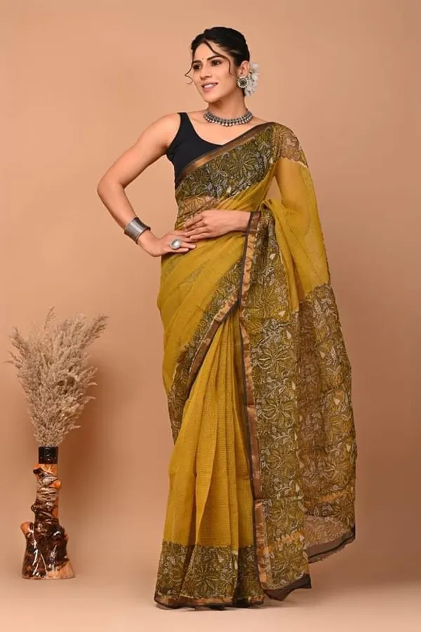 Mustard_Yellow_Elegant_Pure_Kota_Saree_For_Women